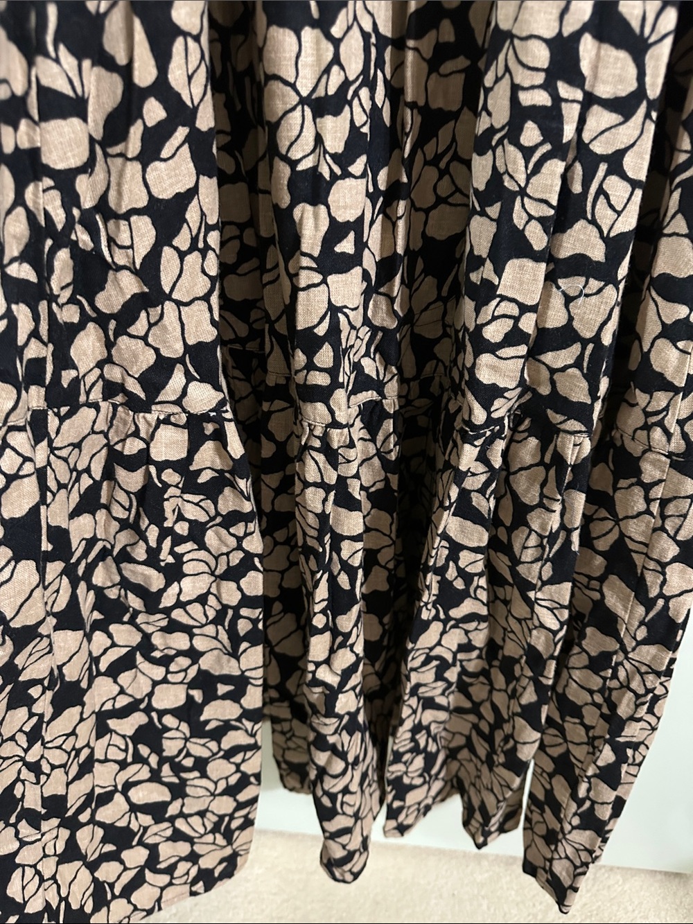 Abercrombie & Fitch Black and Blush Floral Maxi Dress - Picture 8 of 8